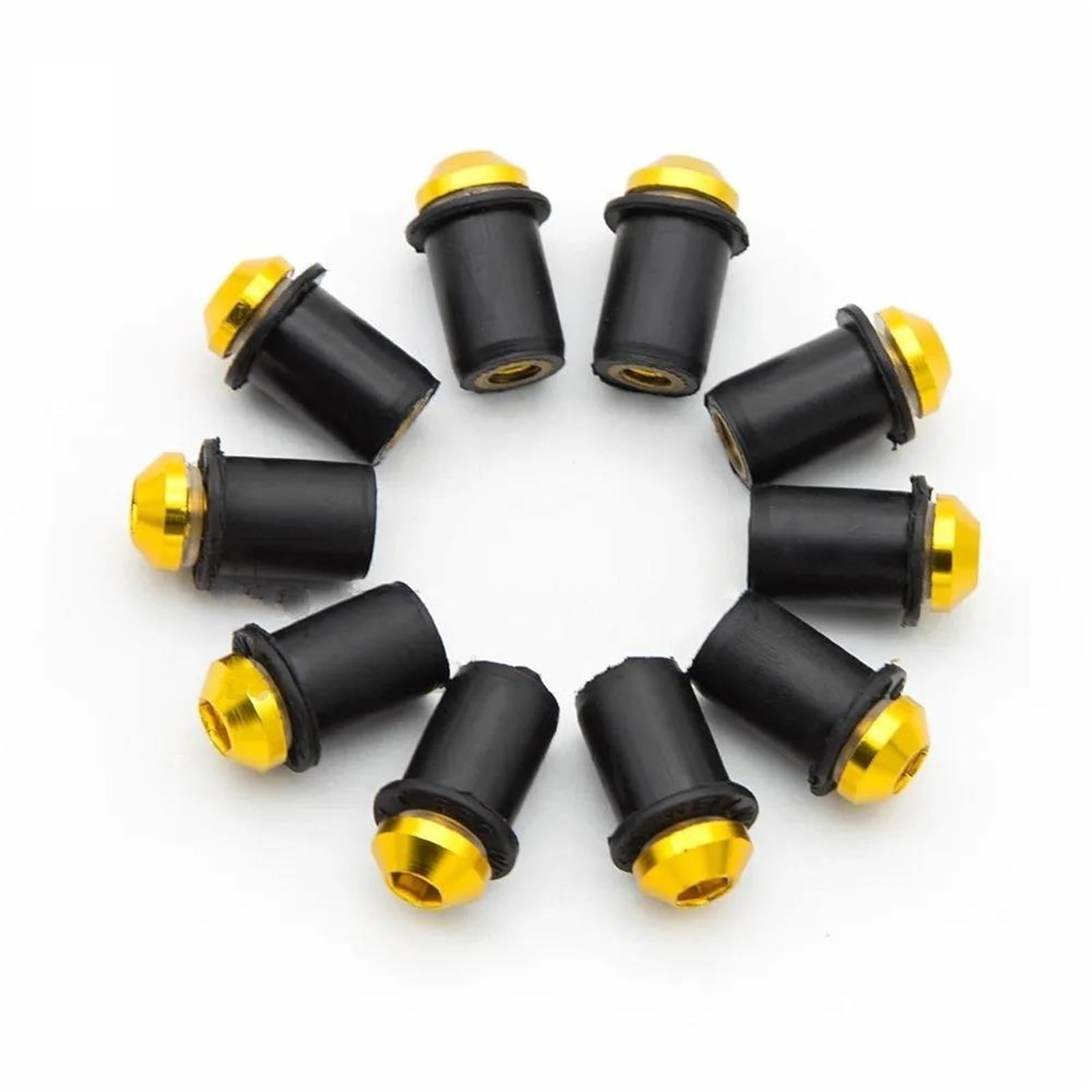 Windshield Nuts Bolts Motorcycle Windshield Bolts Kit For For Ninja 400 650R ER6F ER6N ER5 Fairing Bolt Set Screws And Nuts Fasteners Motobike Aluminum Fairing