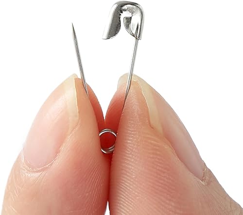 Miniatura 5 de Pasadores de seguridad de 0.79 pulgadas, pequeños pasadores de sujeción de acero niquelado resistentes a la corrosión, juego para manualidades,