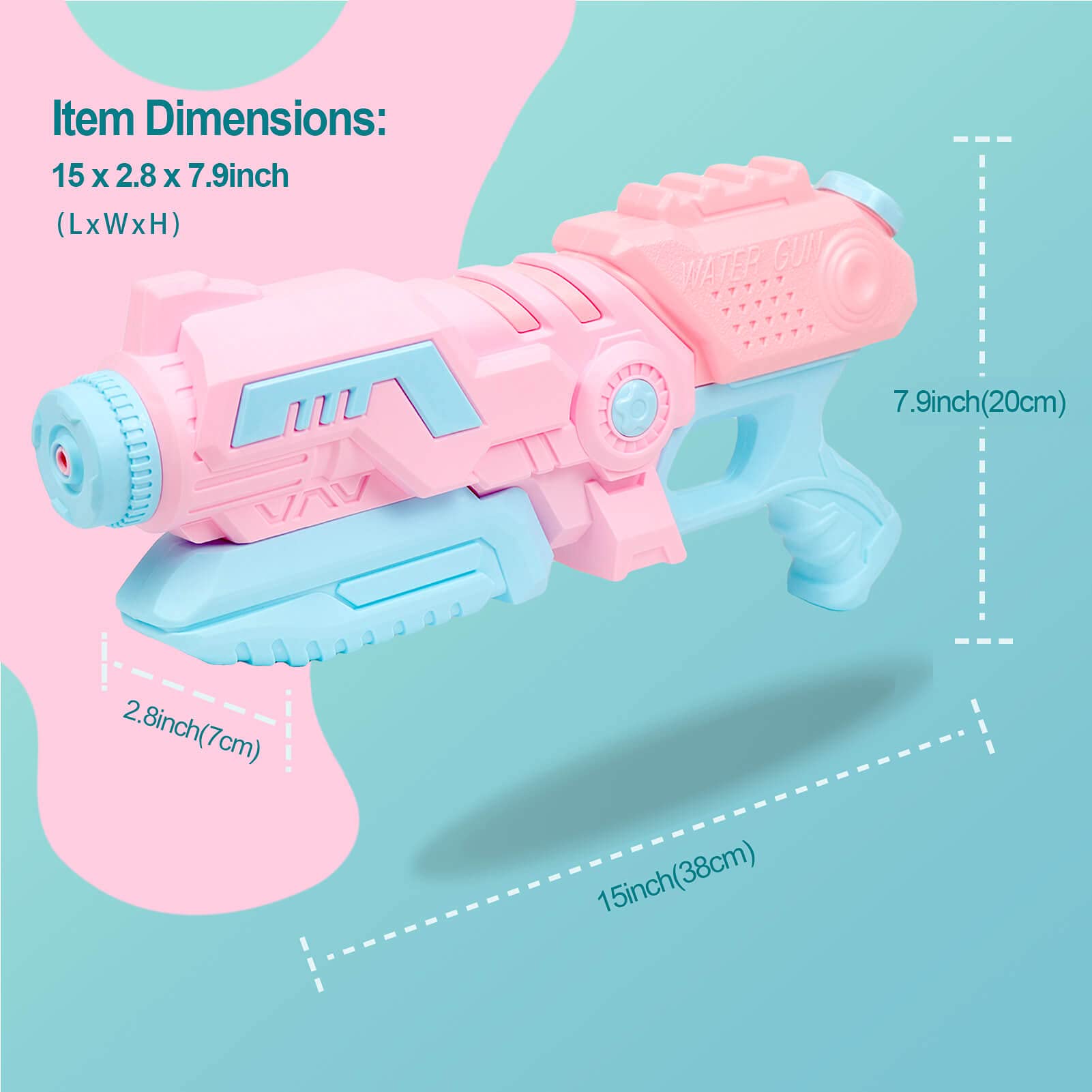 PK-B Water Gun for Girls, Exclusive for The Little Princess, Water Gun for Kids, Summer Gifts for Girls, Outdoor Toys, Water Spray Toys, Super Long Range Water Blaster