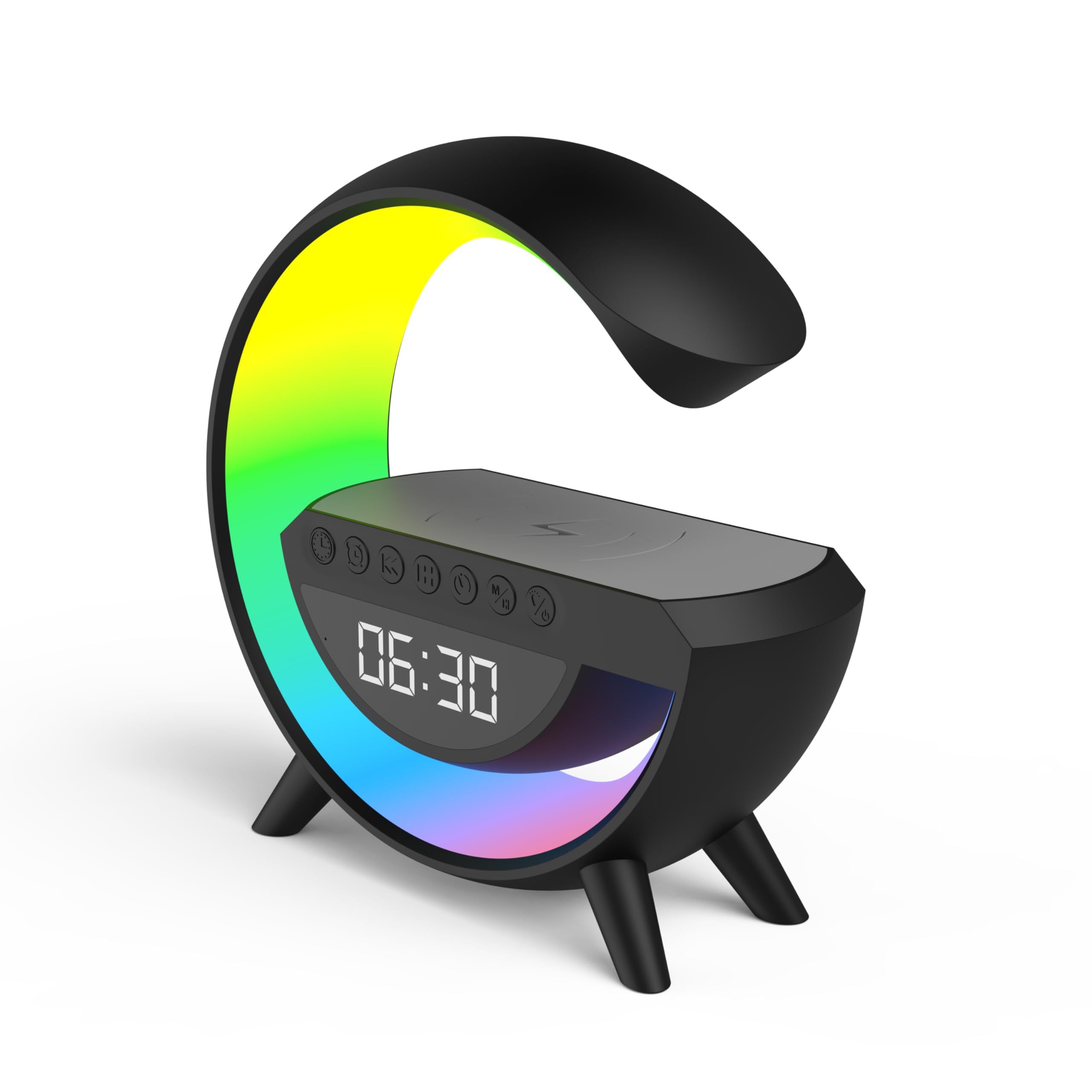 RED5 Illumina la sveglia di ricarica senza fili Bluetooth TWS Speaker Bacino da comodino