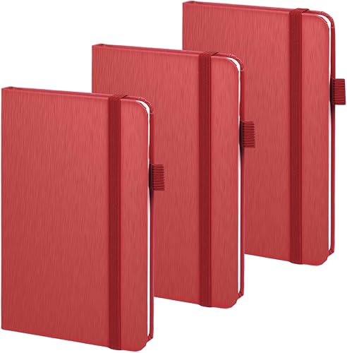 Miniatura 19 de Paquete de 3 cuadernos de bolsillo A6 con líneas, pequeños cuadernos para escribir, 160 páginas de tapa dura, mini bloc de notas para escritura,