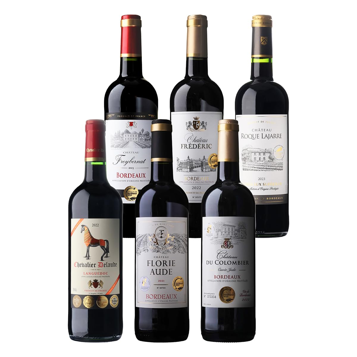 Amazon.co.jp: すべて金賞南仏＆ボルドー6本セット ワイン 6本 セット