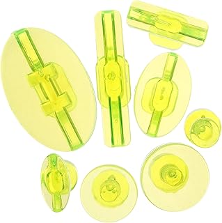 8Pcs Car Dent Puller Kit Auto Body Repair Tools for Dents Bumps Scratches Transparent Heavy Duty Tabs for Paintless Removal Versatile Use for Cars Refrigerators