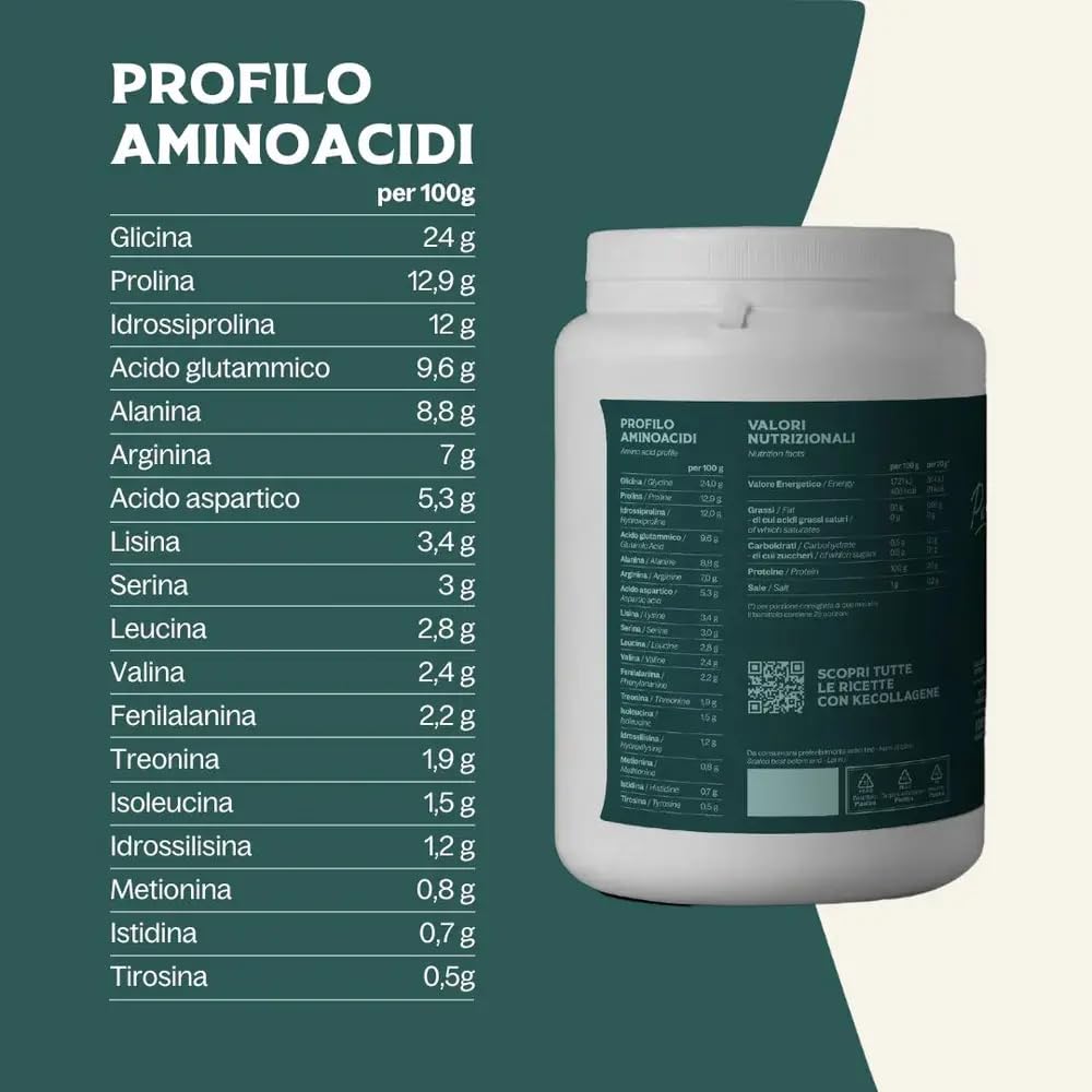 KeFood Bundle Elettroliti + Collagene Grass Fed | Magnesio, Potassio, Sodio + Vitamina C | Keto Low Carb | 60 Capsule + 500g