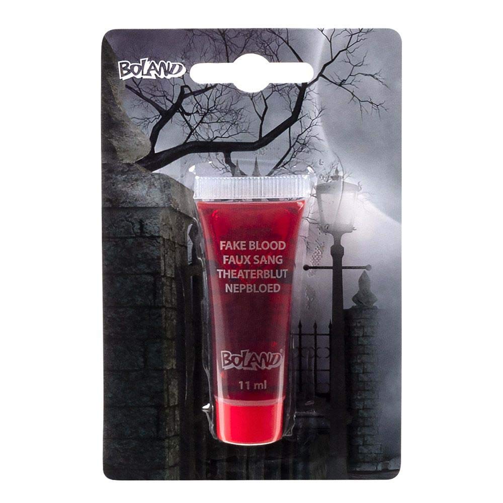 Boland Theaterblut – 11 Ml Tube, Rot, Für Halloween, Karneval & Kostüm-Make-up (ungiftig, Leicht Abwaschbar)