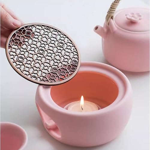 Miniatura 7 de Calentador de tetera verde aguamarina, calentador de té para tetera de vidrio, tetera de hierro fundido de acero inoxidable, tetera de cerámica,