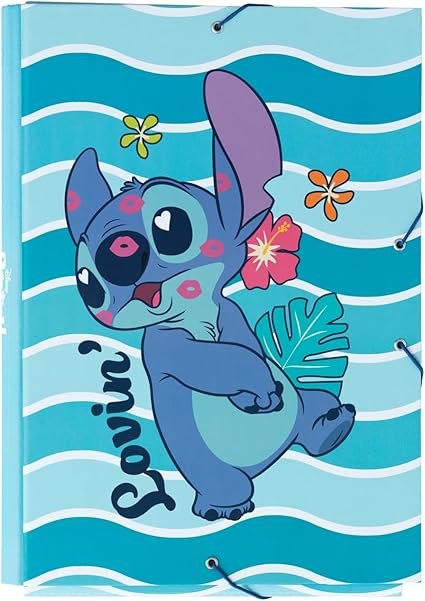 Carpeta Escolar A4 con Solapas y Gomas Grupo Erik Stitch