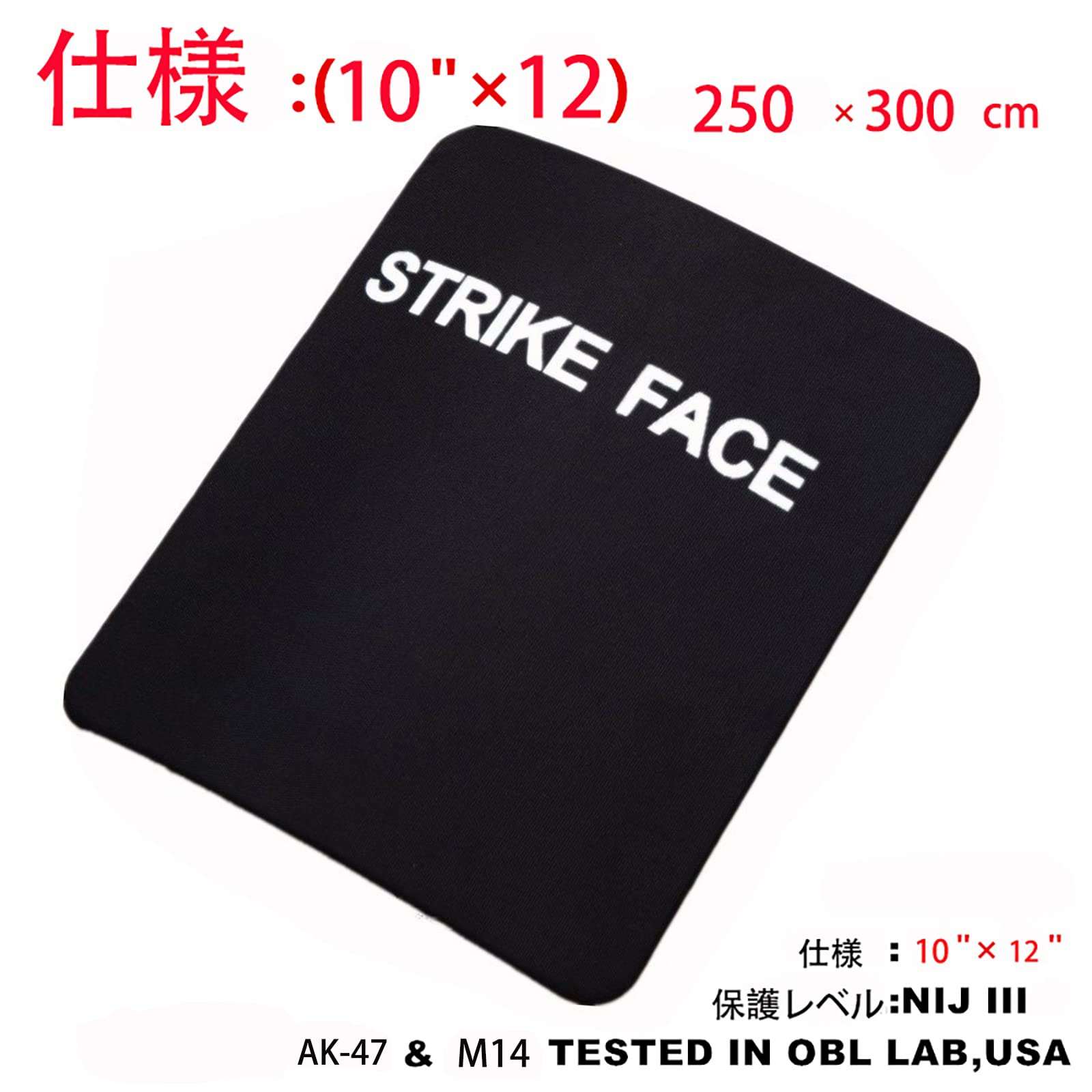 Amazon | 実物 防弾プレート NIJ-III 10x12 AR500 保護武装した警察