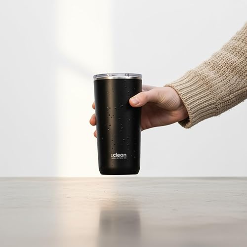 Vista 7 de Tumbler Insulated with Lid, Double-Wall Vacuum, 20 Oz Travel, Office Tumbler, Hot & Cold Drinks, Ceramic Interior, Spill-Proof, BPA-Free, No Metal