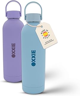 OXXIE Garrafa Térmica 500ml | Garrafa de Água de Aço Inoxidável Reutilizável | Garrafa de Água para Crianças | Sem BPA | Isotérmica e Hermética | Crianças, Adultos, Desporto, Escritório, Yoga, Viagem
