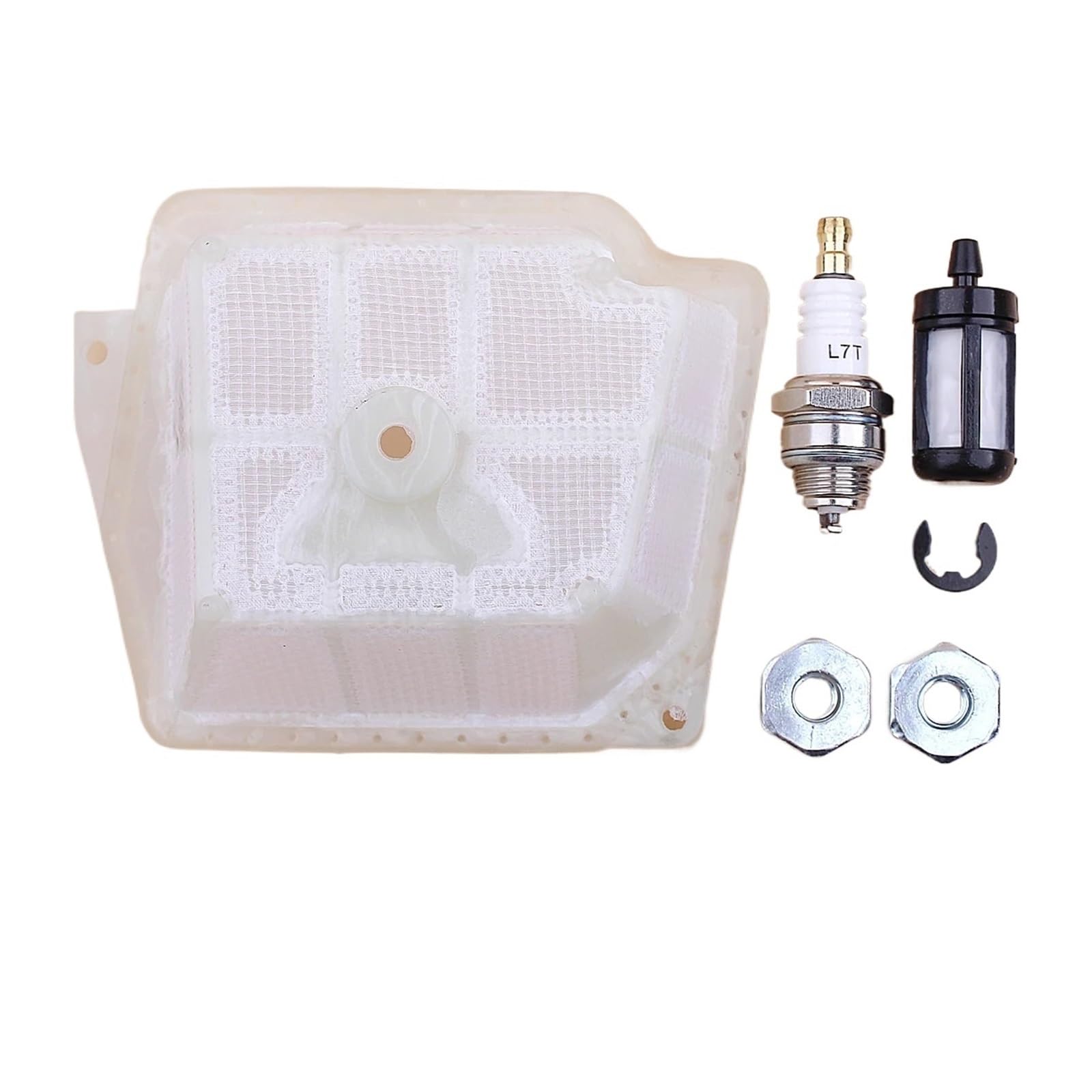 Kit de bujías y Tuercas de Barra de Filtro de Aire for Motosierra MS341, MS361, MS 341, 361, repuestos for Motosierra de Gasolina