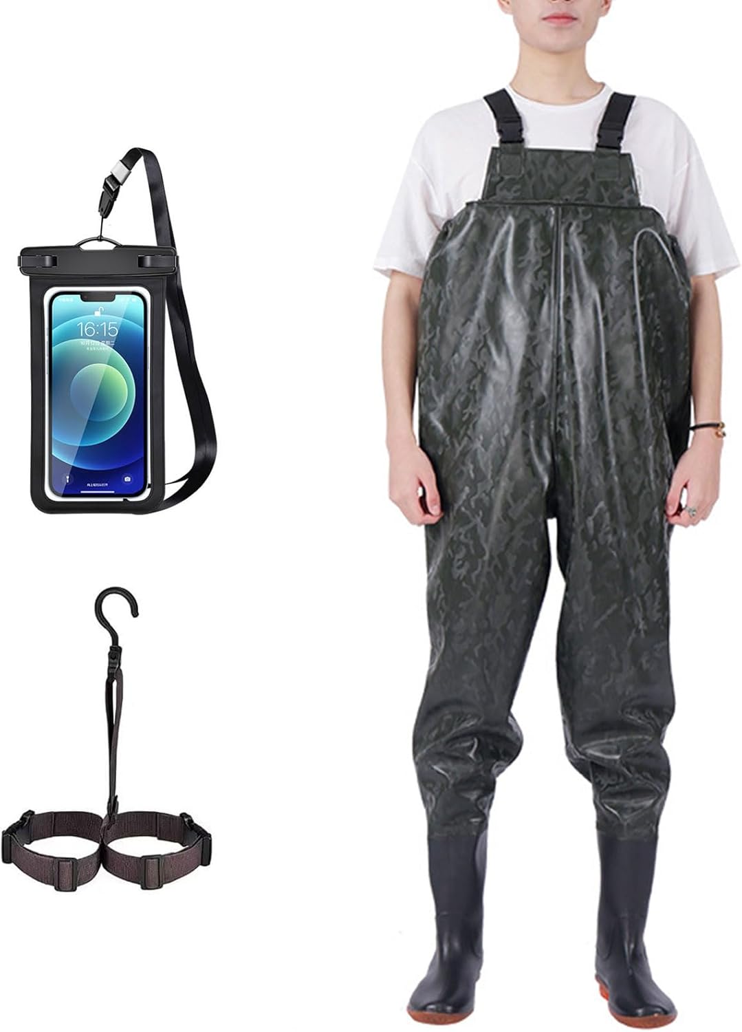 Fishing Waders for Men with Boots, Waterpoof Breathable Insulated Chest Waders, Neoprene Waders for Hunting & Fishing