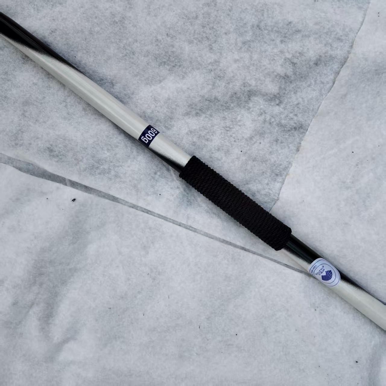 Black White Javelins with Rubber Tip for Girls, Women | Aluminum Javelin 600g 60m | Precision Throwing for Track & Field Competitions, Designed for Advanced Technique and Control