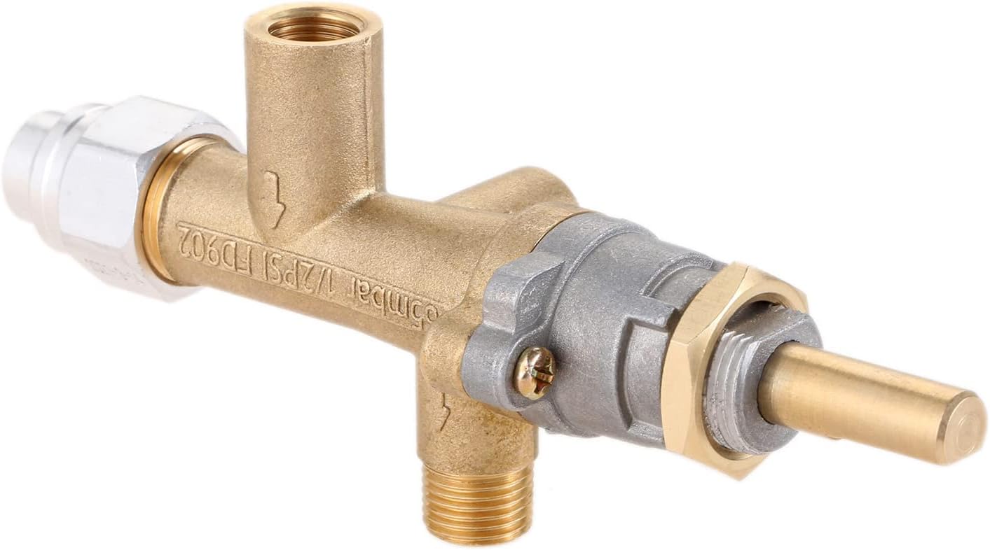 Propane Gas Patio Heater Room Space Heater & Outdoor Patio Heater Replacement Main Control Brass Safety Valve with Pilot Port