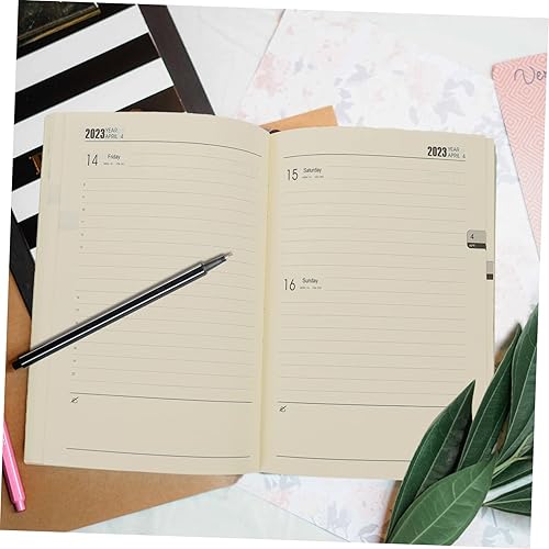 Miniatura 6 de MAGICLULU Bloc de notas 2023, calendario de citas, calendario de bolsillo, planificador diario 2023, bloc de notas de oficina, listones para