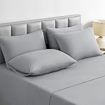 BYSURE Jersey Knit King Size Sheets Set 6 Pieces, Stretch Super Soft and Wrinkle-Free Bed Sheets, Spandex Blend with 18-inch Deep Pocket, Cream