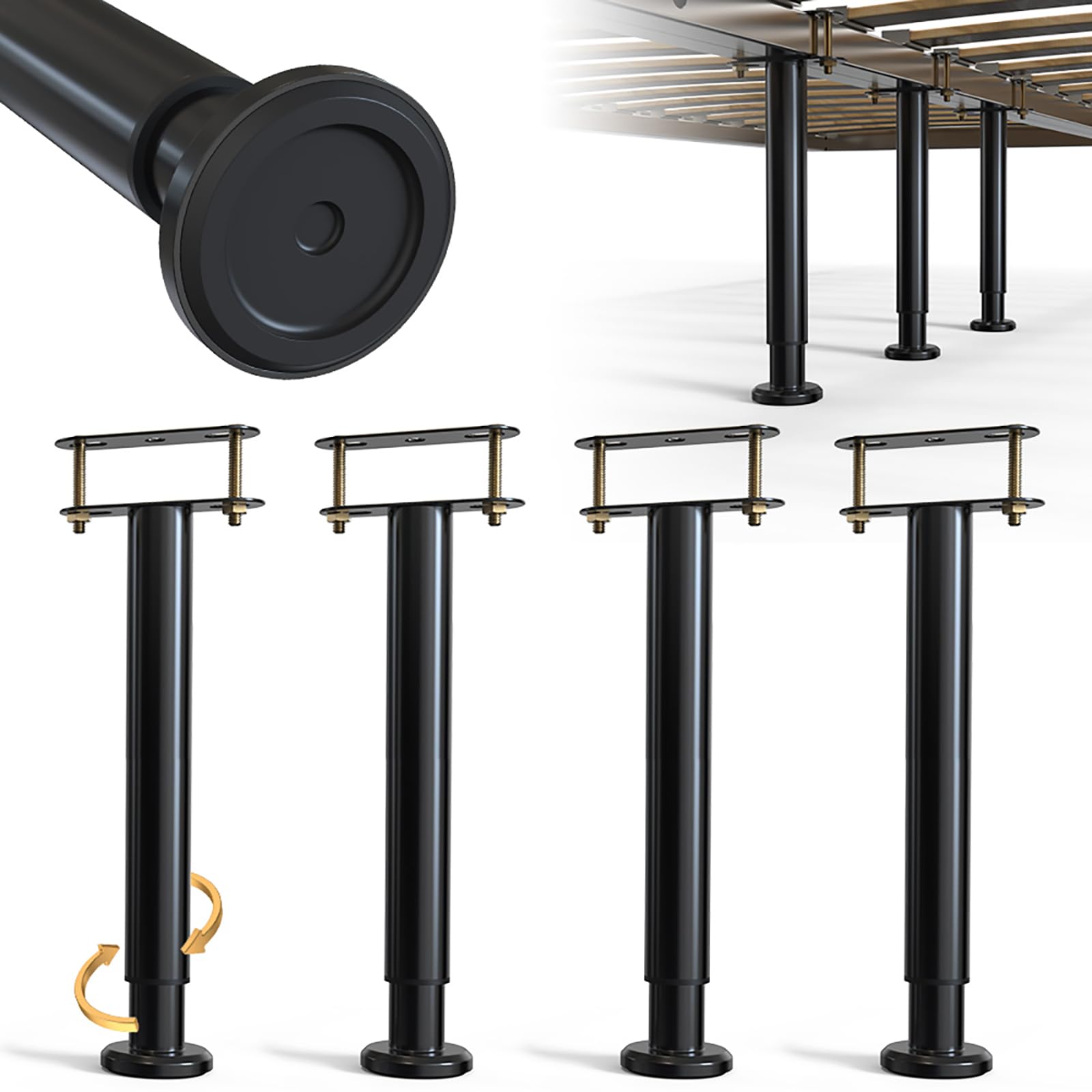 YUEYIN 4Pcs Bed Frame Support Leg - replacement parts | Mubboo