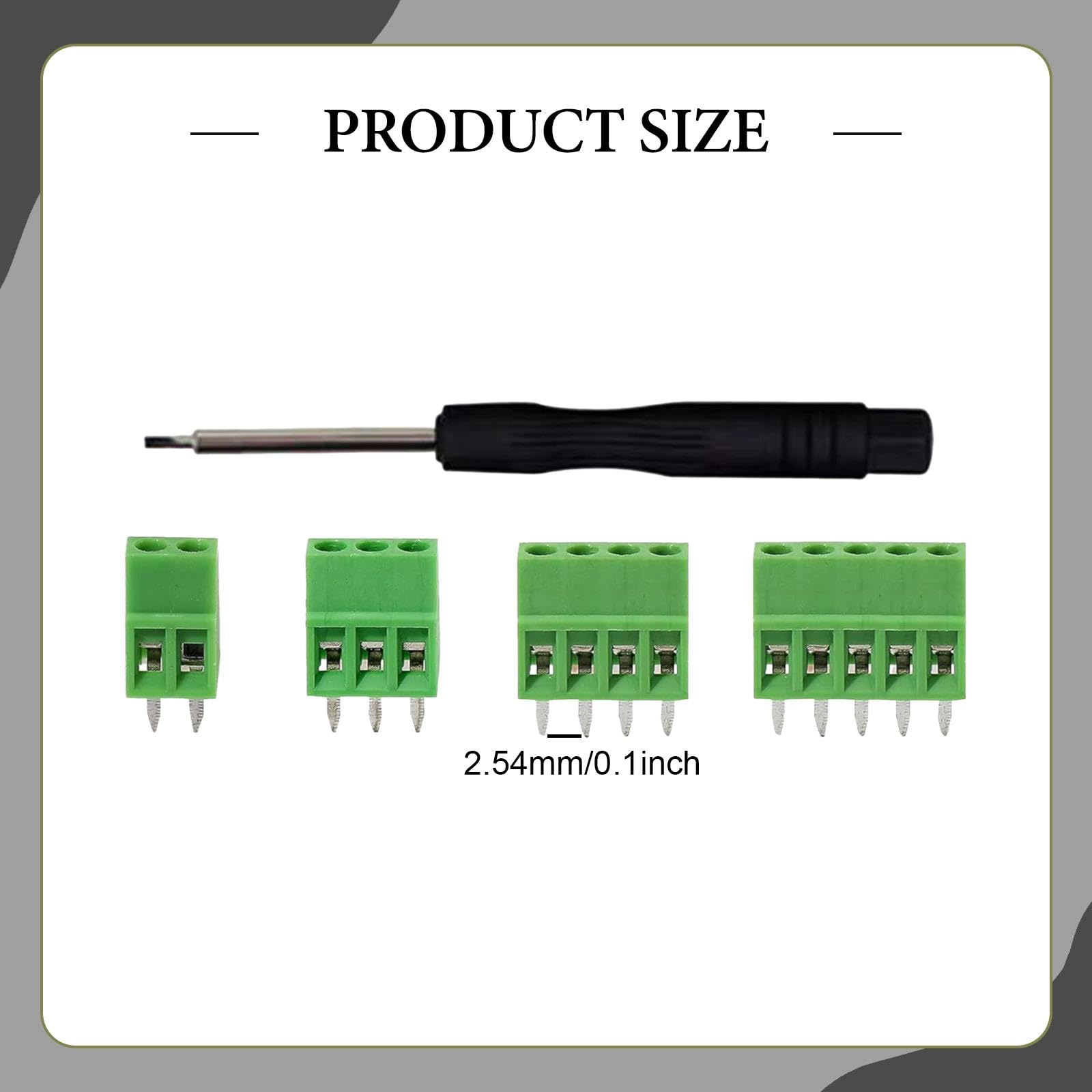 MERIGLARE 52 Teiliges Klemmenblock Anschluss Kit für Haushaltsgeräte, 2,54 Mm, 0,1