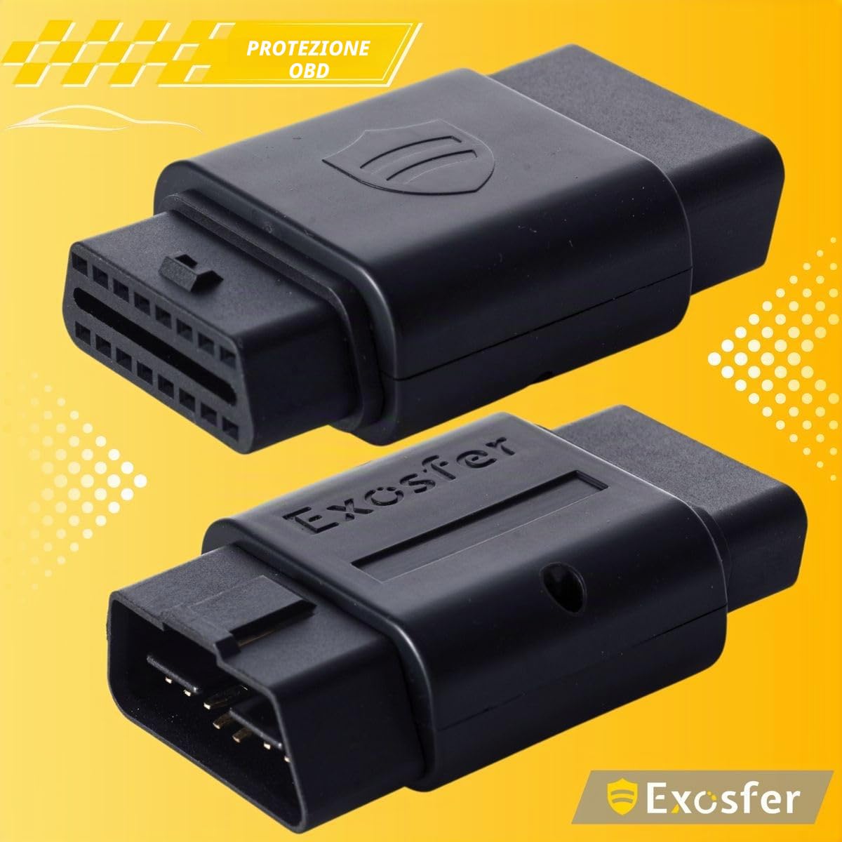 OBD Protect - Antifurto Auto Universale. Protezione Contro Furto Elettronico (senza segni di effrazione) e Mouse Jacking. Blocca Accesso Presa OBD2 e Riprogrammazione Chiavi.