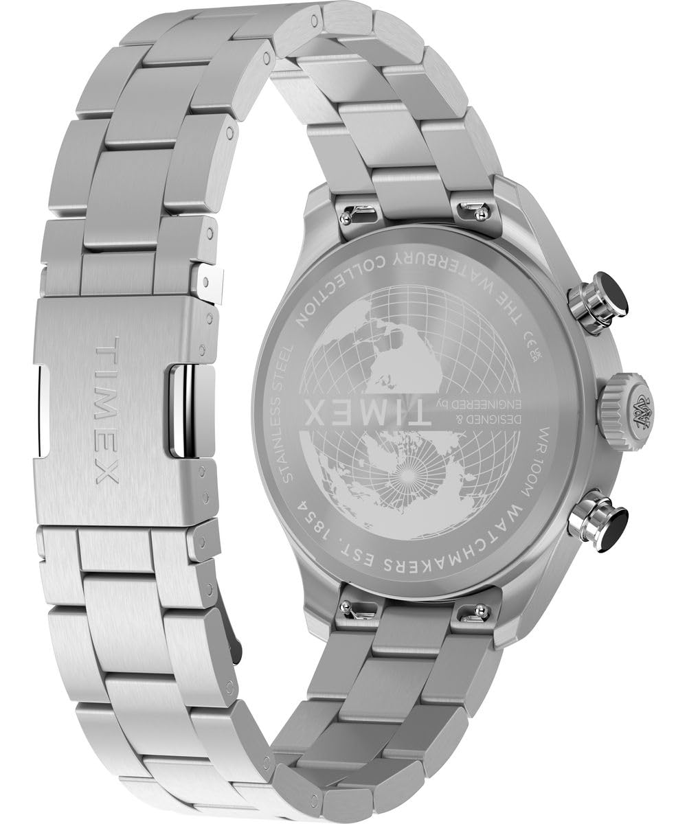 Timex Herren Multi Zifferblatt Quarz Armbanduhr Waterbury Ace Fly-Back