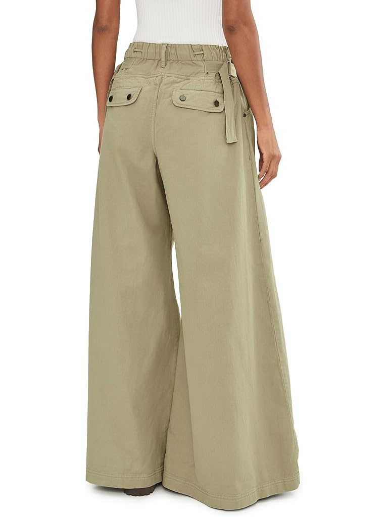 Gray Free People Julien Wide Leg Chino