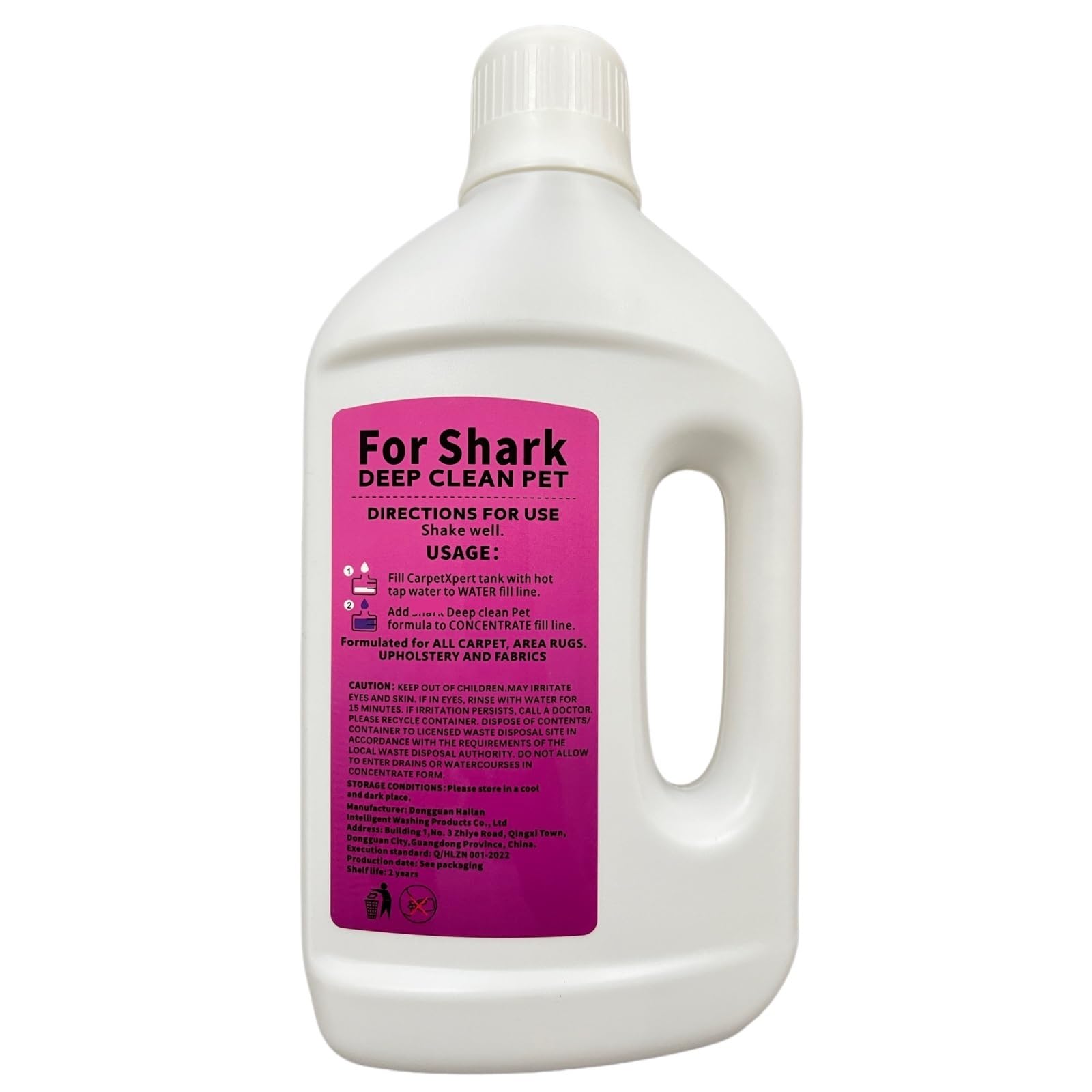 1L Détachant Et Anti-odeurs, Nettoyant For Tapis. Compatible Avec Shark Tous Les Nettoyeurs De Tapis Verticaux Et Compacts
