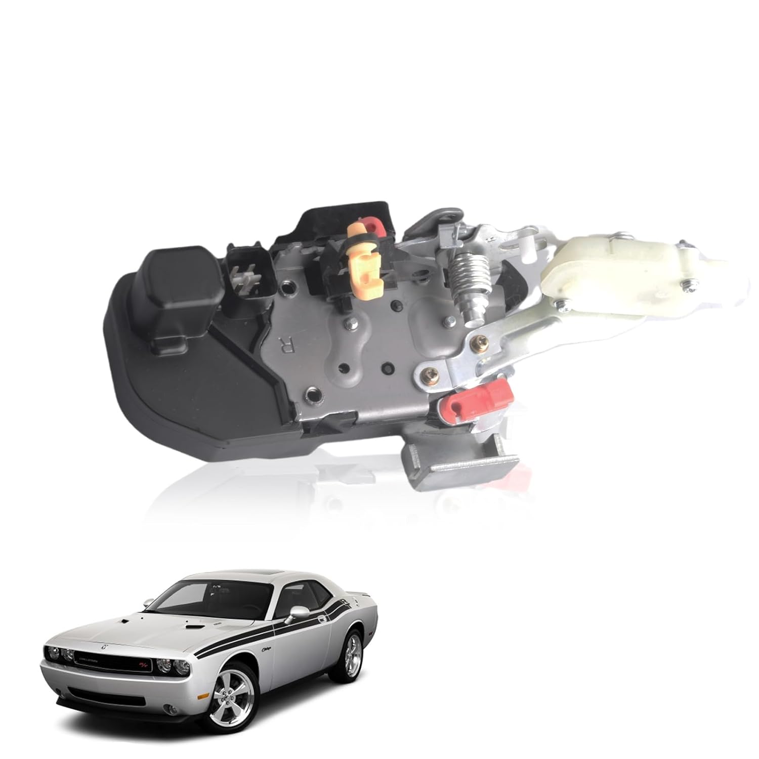 Front Right Door Latch Assembly Compatible for Dodge Challenger 2008-2010 Replace Passenger Side Door Lock Actuator Motor