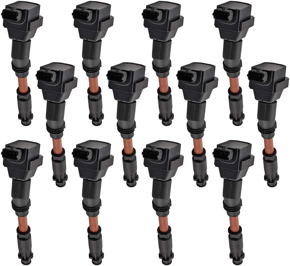 Quality Ignition Coil 12PCS Pack Compatible with 1996-1999 Mercedes-Benz S600/ 1996-1998 SL600 6.0L V12, UF352
