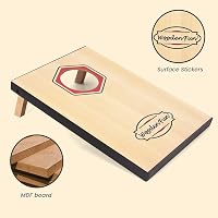 WOODENFUN Cornhole Wurfspiel 2 Tábla 8 Homokzsákkal Kültéri Játék Gyerekeknek és Felnőtteknek 2
