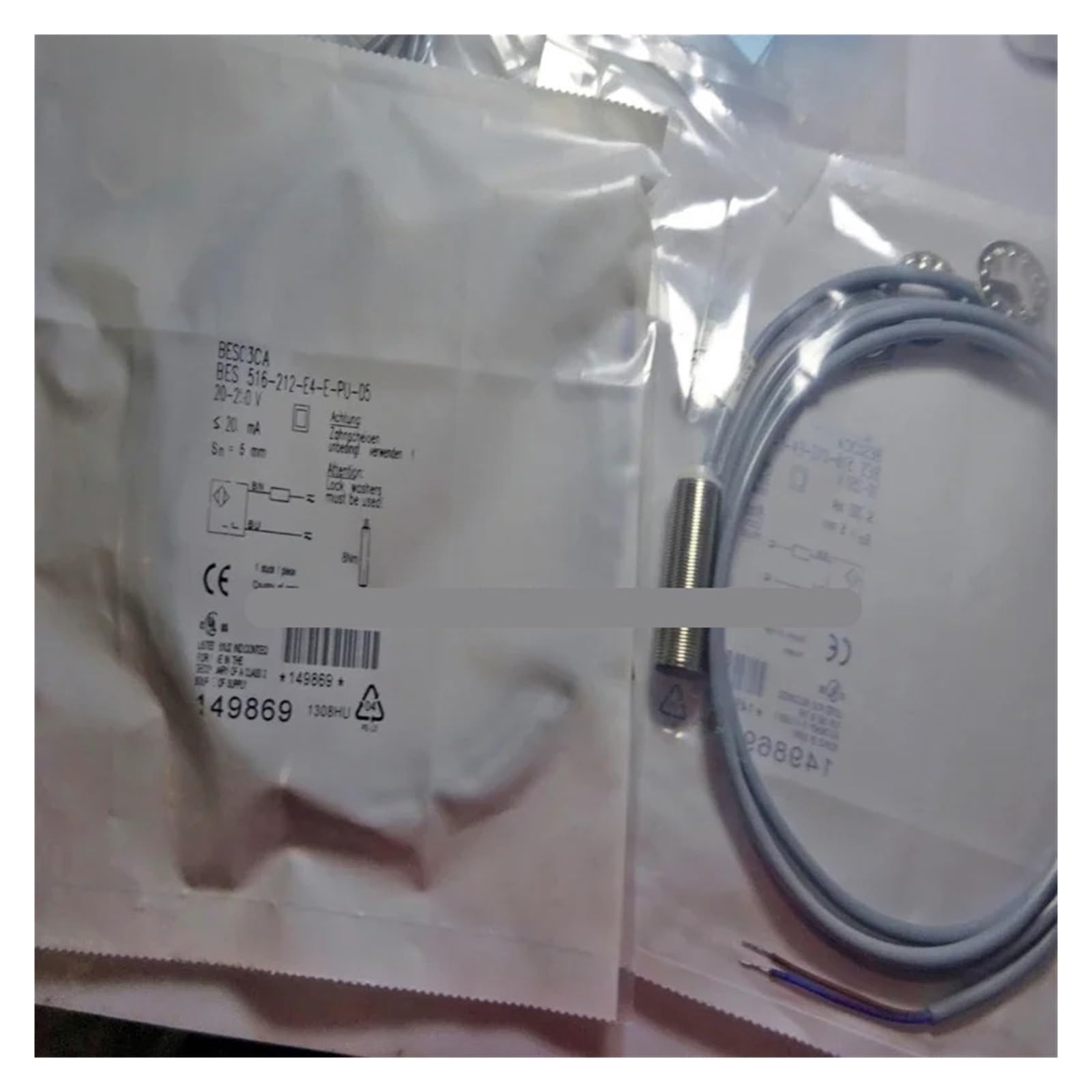 Cjkxpzmh One Color Bes516-212-E4-E-Pu-05 Proximity Switch Sensor