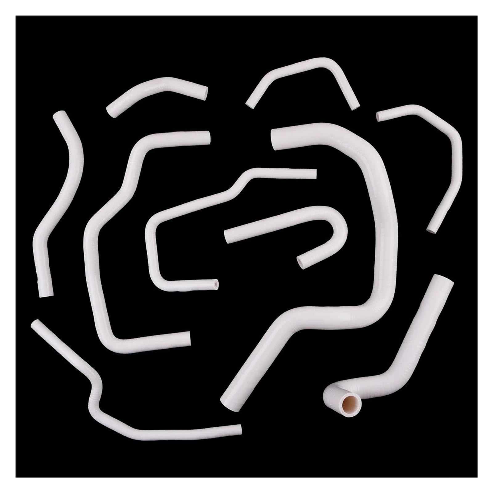 Kunyos White Radiator Reservoir Hose For Crv Cr-V Mk1 B20 2.0L 1997-2001 Car Silicone Radiator Coolant Hose Kit(White)