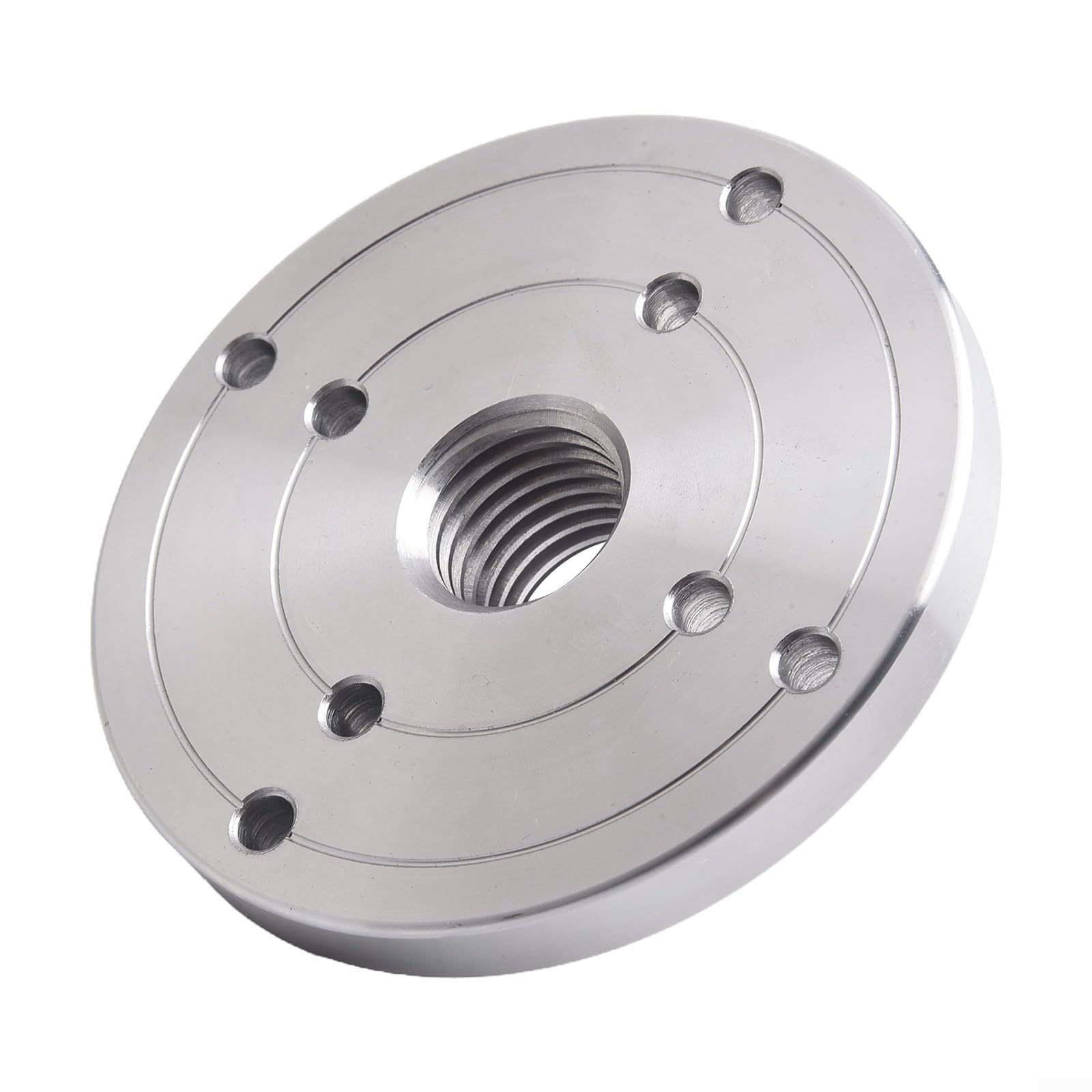 Placa frontal de torno para madera de 4 pulgadas accesorio brida de acero 1x8TPI