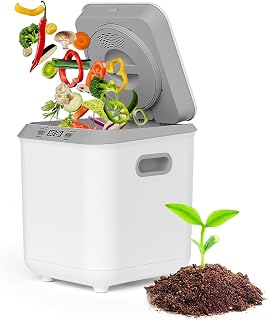 3.3L Smart Electric Composter, One-Touch Operation, 4-8 Hours Rapid Decomposition, LED Display & 3D Grinding Blade, Indoor Food Waste Bin