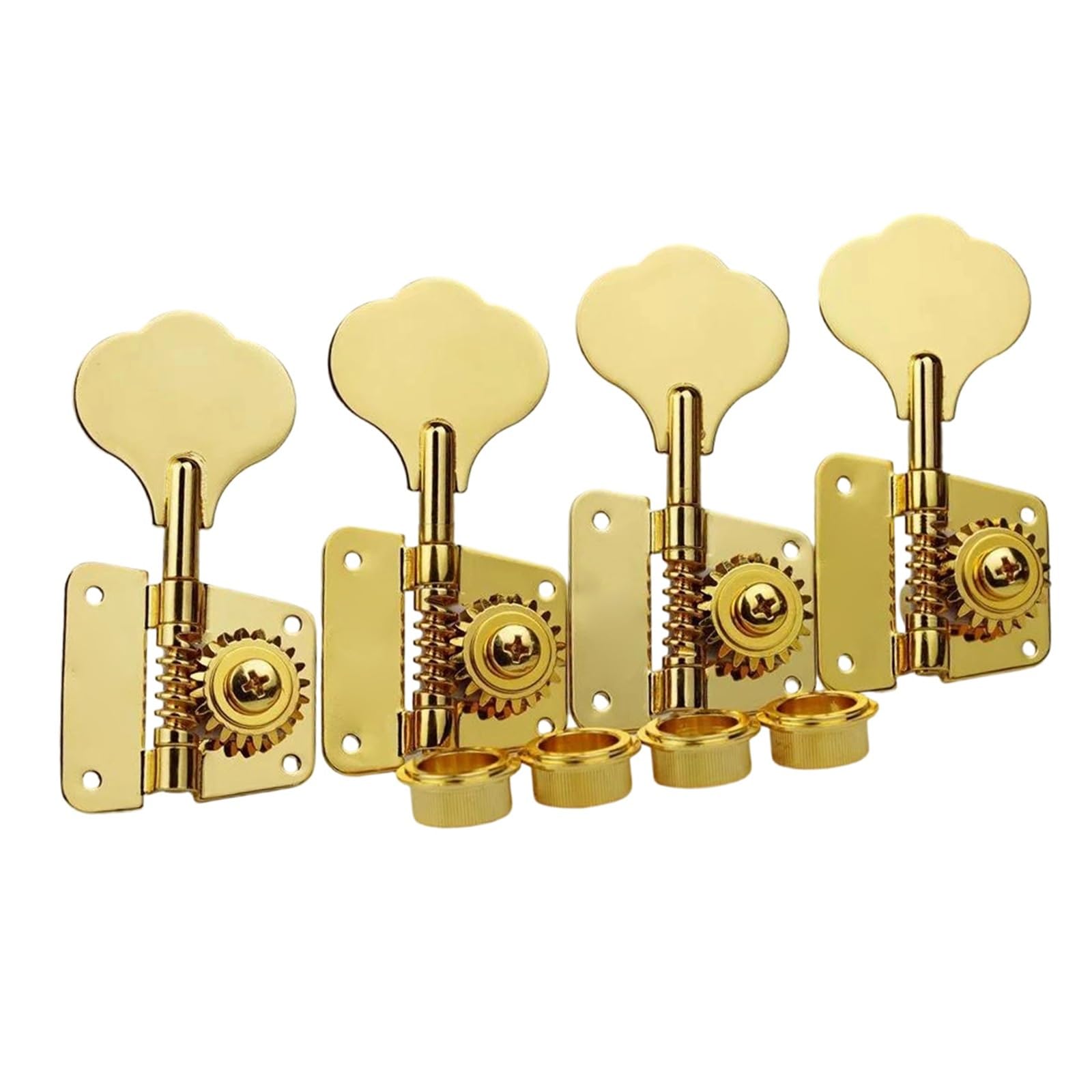 Estándar Guitarra Clavijas De Afinación Clavijeros De Bajo Eléctrico Marco Abierto Sintonizadores Clavija Afinación Relación Engranaje 1:20 Dorado(4R)