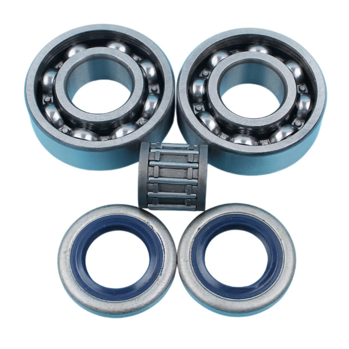 Crankshaft Ball Bearing Oil Seal Needle Cage Kit for Husqvarna 357 359 357XP Chainsaw 505 27 57-19,738 22 02-25
