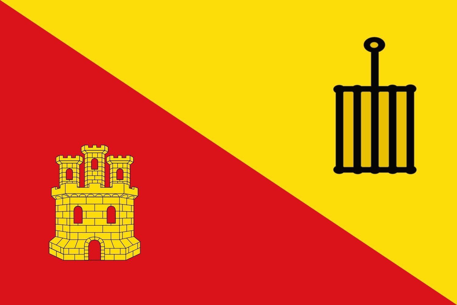 Drapeau Large Castigaleu Huesca Espagne pavillon extérieur