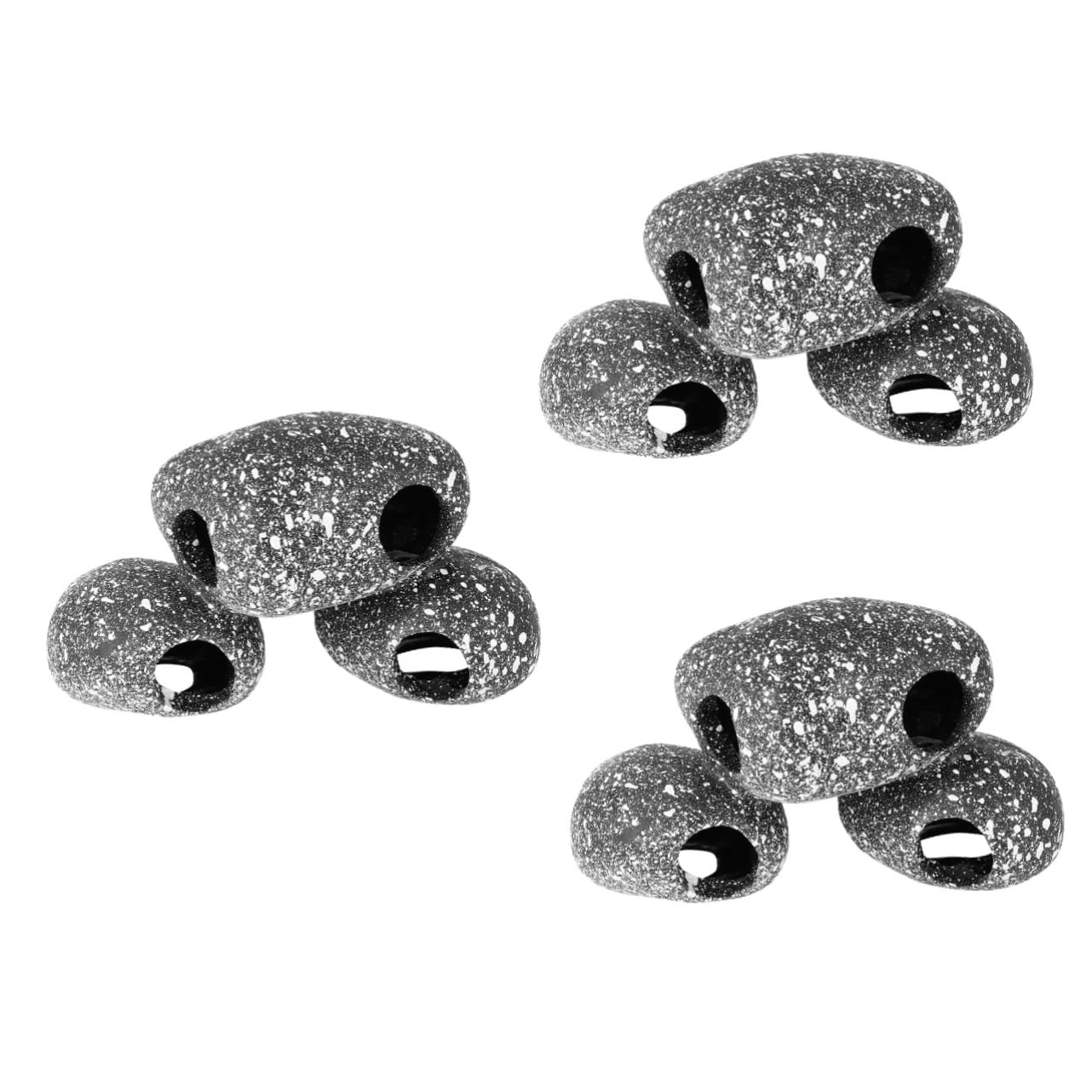 YARNOW 3 Pièces Cichlid Tank Aménagement Paysager Reptile Hideaway Fish Hideout Pond À L'Intérieur De L'Aquarium Gravier Affiche Poisson Lampe Air Aquarium Stand Cave Tortue
