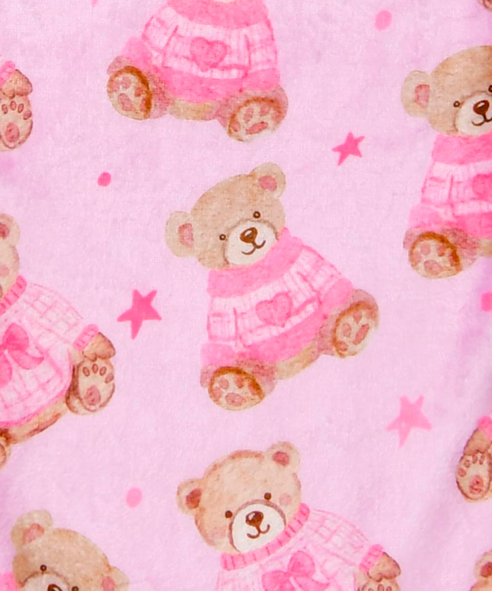 iscream Big Girls' Silky Soft Plush Spa Wrap for Home, Travel, Summer Camp - Kawaii Besties Collection