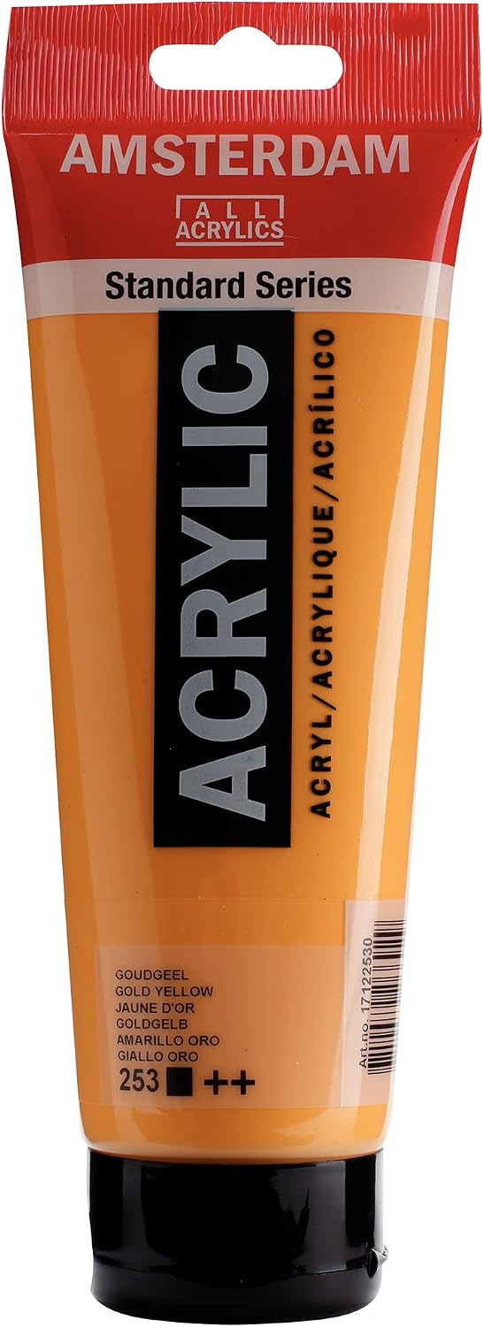 Royal Talens Amsterdam Standard Acrylic Paint 250Ml-Gold Yellow