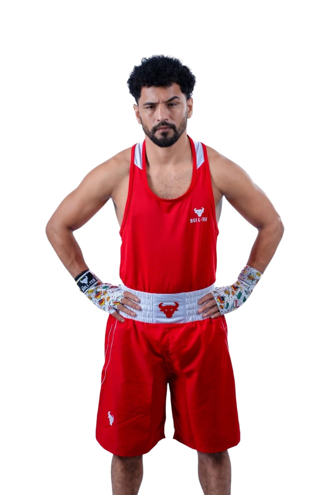Men’s Boxing Uniform Set – Sleeveless Vest and Shorts for Training, Sparring & Fitness | Boxing Outfit for Gym, Kickboxing, Punching Practice & MMA | Lightweight Sportswear Set-picture-22
