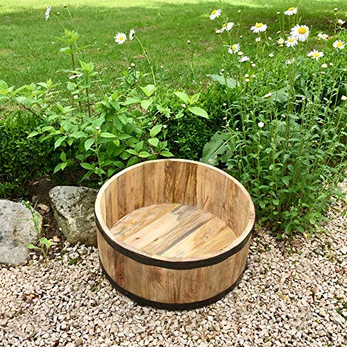 Preisvergleich Produktbild Antikas - Holzkübel für die Terrasse-Holzbottich Pflanzgefäße aus Holz Pflanzkübel Kübel