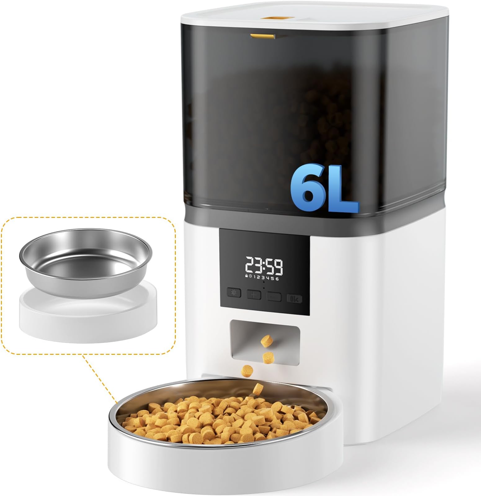 PAPIFEED Mangeoires automatiques intelligentes pour chat distributeur automatique de
