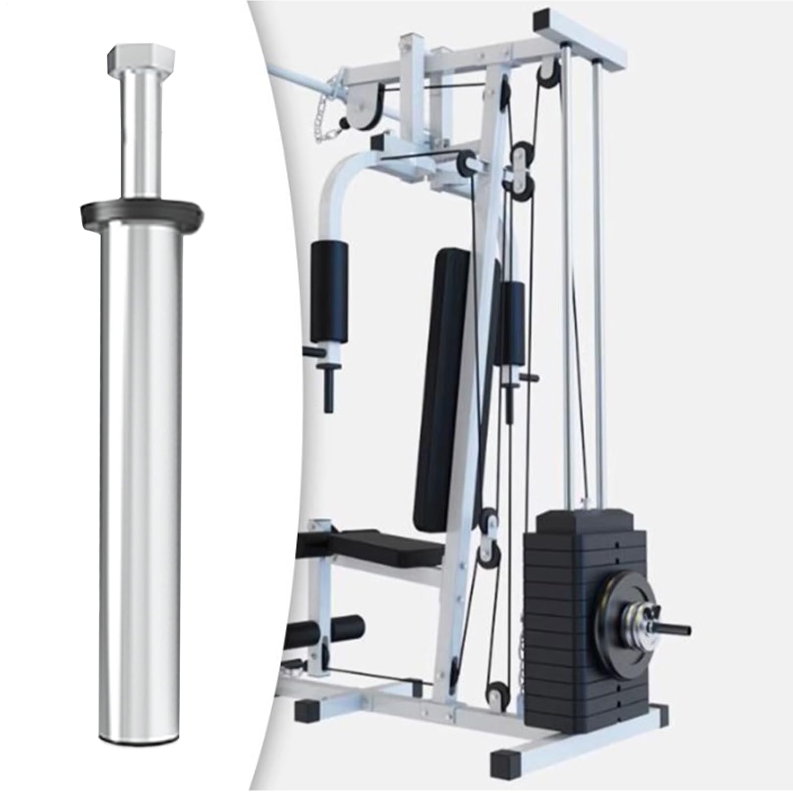 Porta dischi per bilanciere o Robusto Per Squat Rack | Porta Dischi da Palestra in Acciaio Montaggio Bilanciere per Palestra Domestica Famiglia Appassionati di Fitness