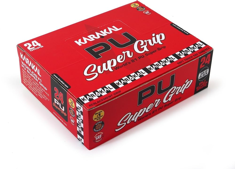 Karakal PU Super Grip schwarz Basis-Griffbänder - 24er Box