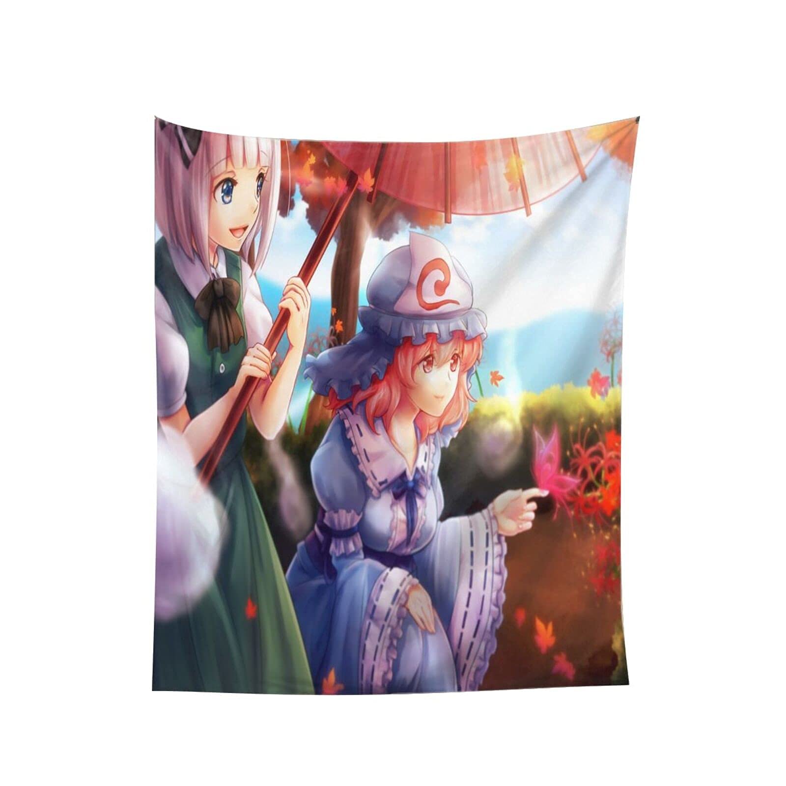Amazon.co.jp: 東方project 西行寺幽々子 魂魄妖夢 タペストリー