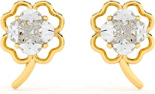 IMPRESSIONS JEWELLERY 925 Sterling Silver Stud Earrings for Women | Gold Plated Minimalist Silver Earrings | Hypoallergeni... Price In India