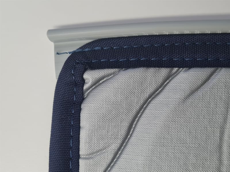 Oscurecedor térmico de 130 x 60 cm para ventanas de caravana con montaje a guía