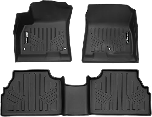 Miniatura 41 de SMARTLINER Alfombrillas de piso de 2 filas y forro de carga detrás de la tercera fila compatibles con Hyundai Palisade 2020-2025 Hyundai Elantra