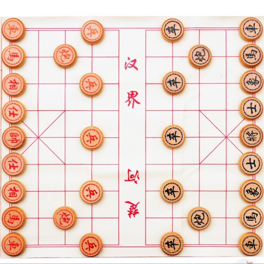 Jeu d'échecs Chinois en Bois Xiangqi, Jeu de Voyage,