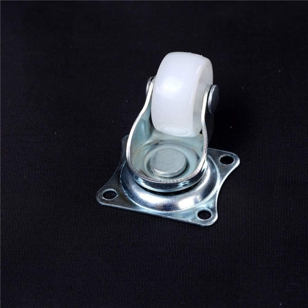 Office Chair Caster Wheels Heavy Duty Replacement 4 Pcs/lot Universal Swivel Casters 1" Wheels White Roller Wheel for Furniture Trolley Chair Swivel Caster Wheel